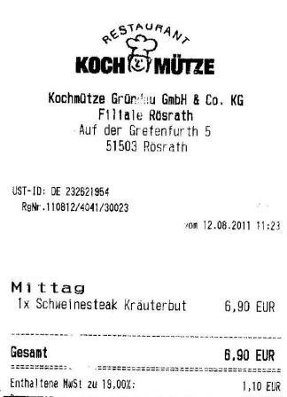 scst Hffner Kochmtze Restaurant